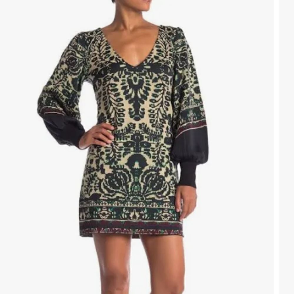  Free People Music & Lyrics Mini Dress